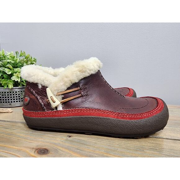 Merrell Boots Womens 9 US Komodo Tibet Low Brown Dark Cinnamon Winter Eskimo - Picture 1 of 11